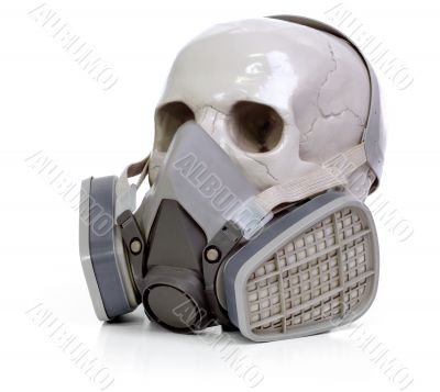 skull and respirator