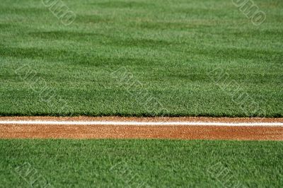 Baseline on a baseball field