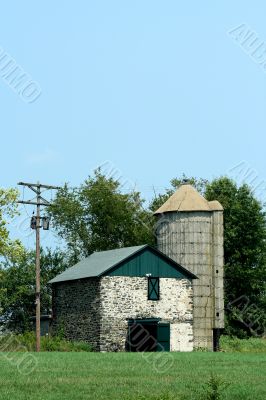 Old barn and silo