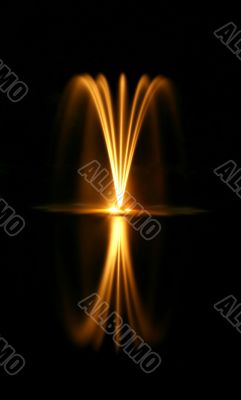 Fountain at night