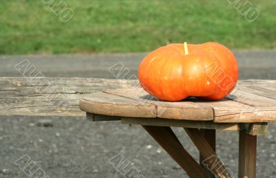 Pumkin on a table