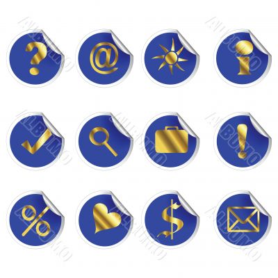  Round stickers 