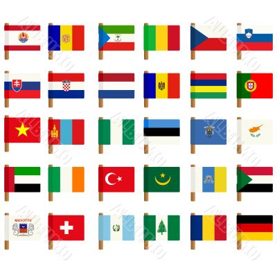 World flag icons set 1