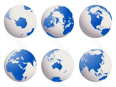 earth globes set 