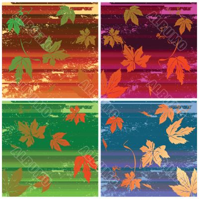 stripes and leaves