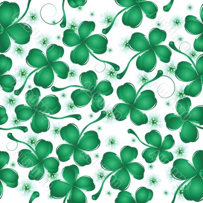 Clover leaves pattern design
