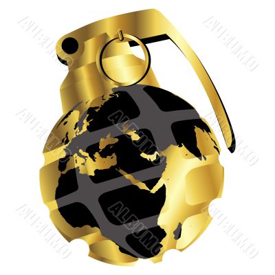 Golden hand grenade
