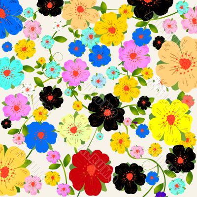Floral fantasy background