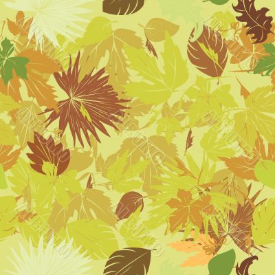 green leaves pattern