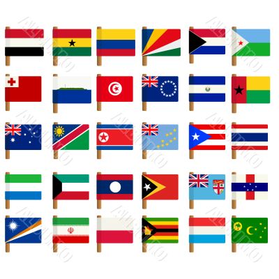 World flag icons set 4
