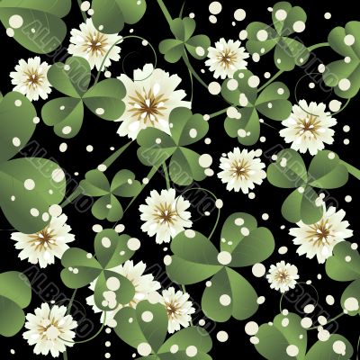 Clover leaves background 