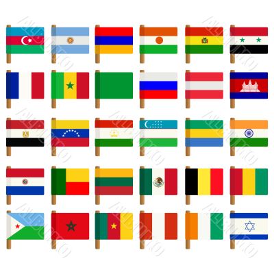 World flag icons set 2