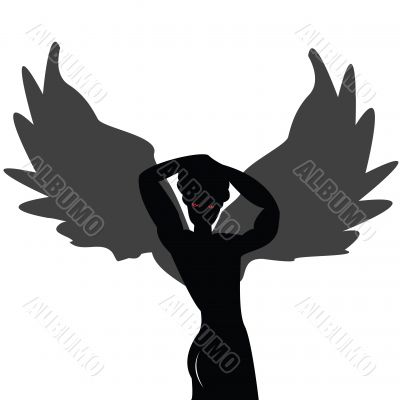 Posing angel