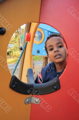 Playing at the playground