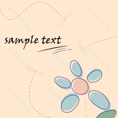  Vintage floral background