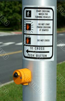 Cross walk button