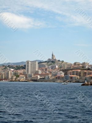 Marseille view in south France
