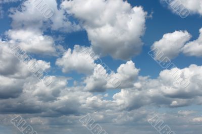 Cloudscape. White clouds