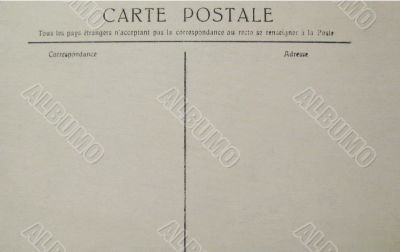 blank postcard