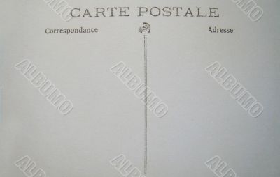 blank postcard
