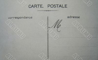 blank postcard