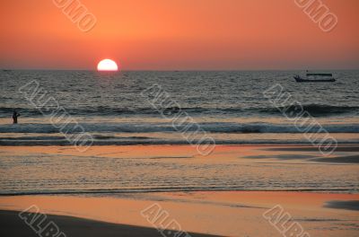 Sunset In Goa