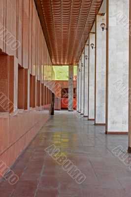 Portico with columns