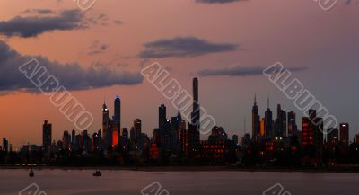 Melbourne City Skyline