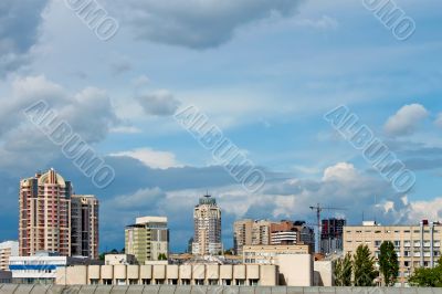 Modern buildings in Kyiv, Ukraine