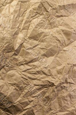Wrinkled Brown Paper