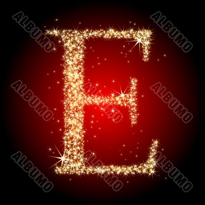 letter star E