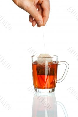 Transparent teacup