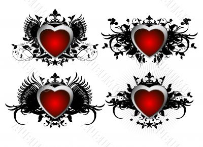 ornate hearts