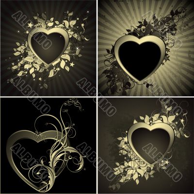 ornate hearts