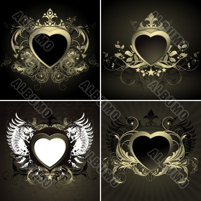 ornate hearts