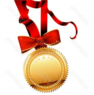 medal with ribbon