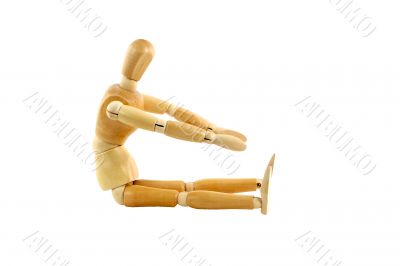 Manikin doing a sit up