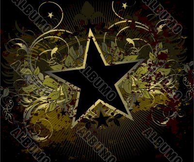  military stile star background