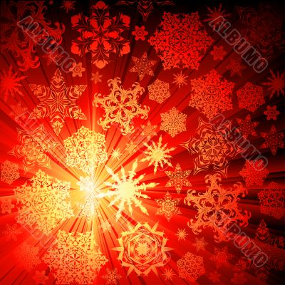 christmas snowflakes background
