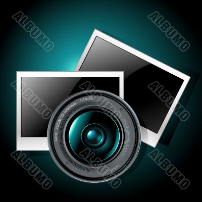lens with photo frames