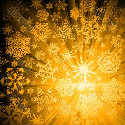christmas snowflakes background