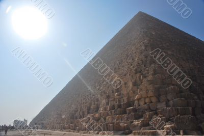 pyramid with sun