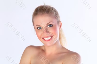 The beautiful girl