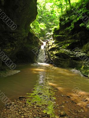 Green light on the water