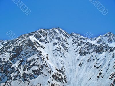 Mountain under the snow