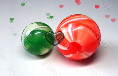 two balls