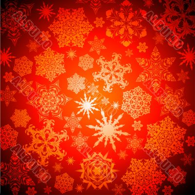 christmas snowflakes background