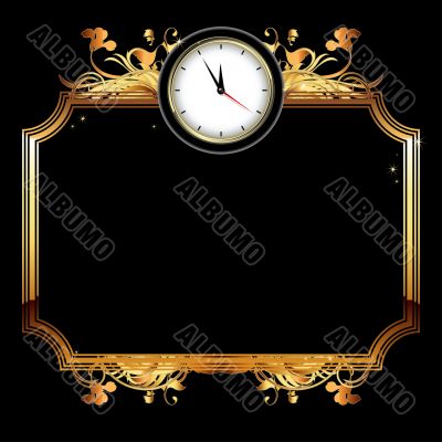 clocks with floral elements