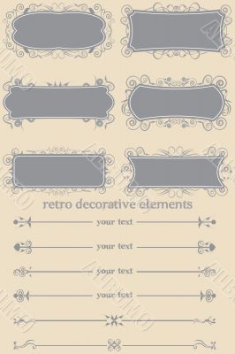 Retro Decorative Elements I