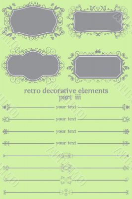 Retro Decorative Elements III
